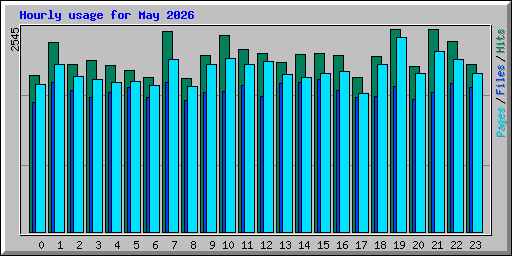 Hourly usage for May 2026